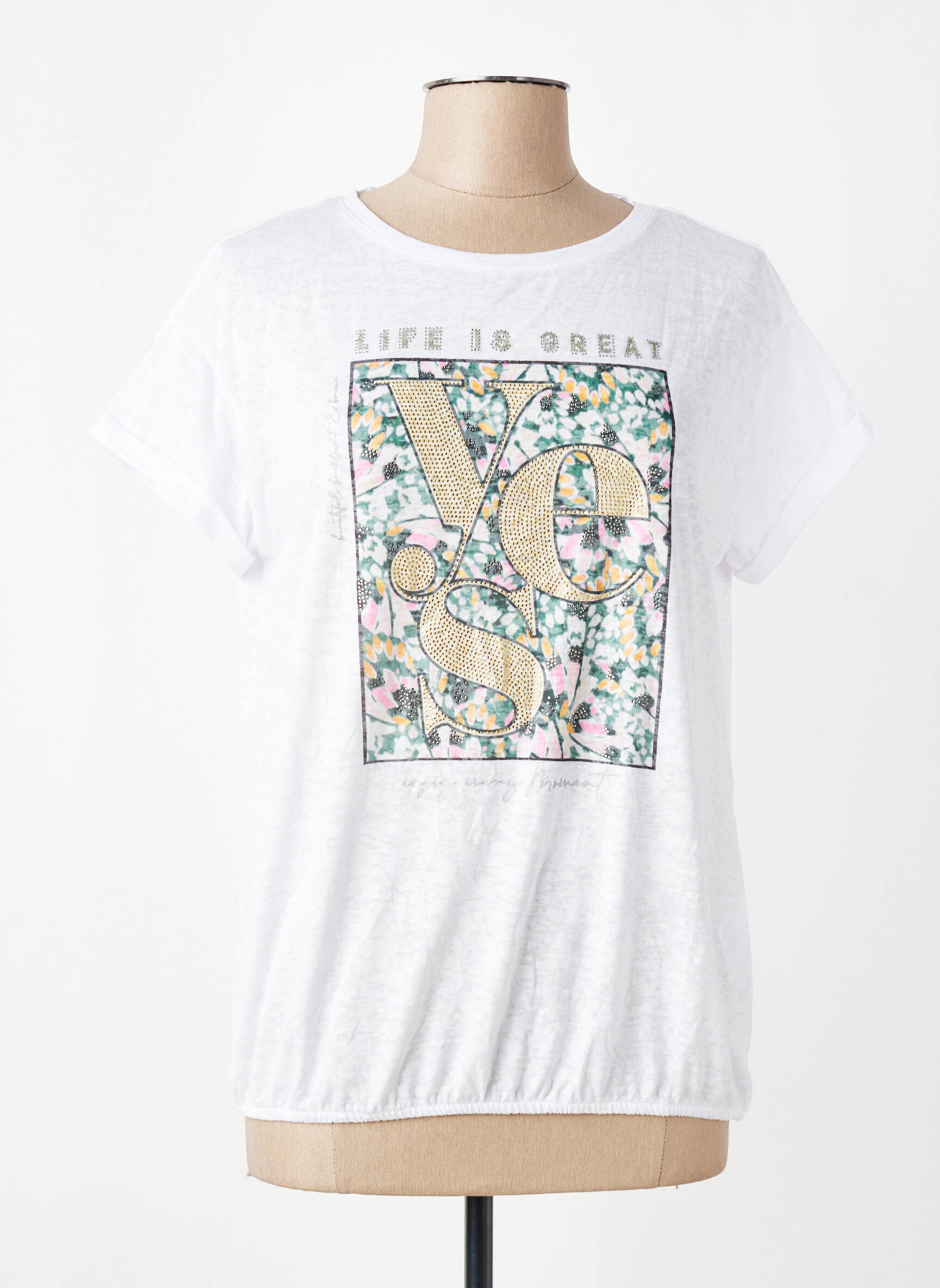 T-shirt blanc STREET ONE femme