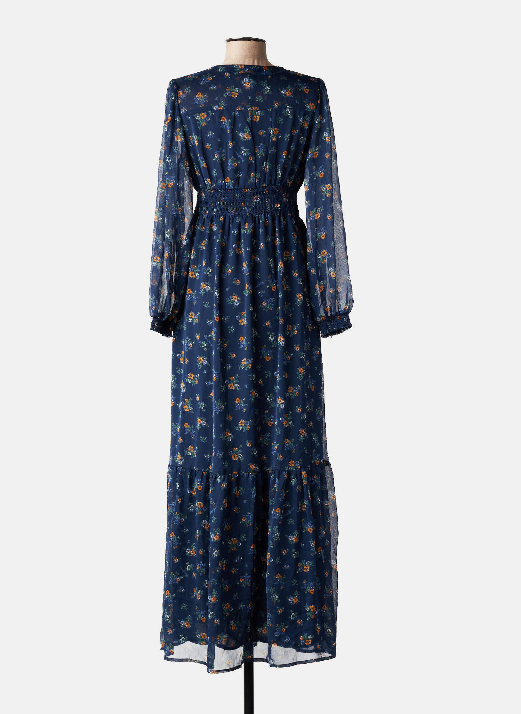 Robe longue bleu PEPE femme