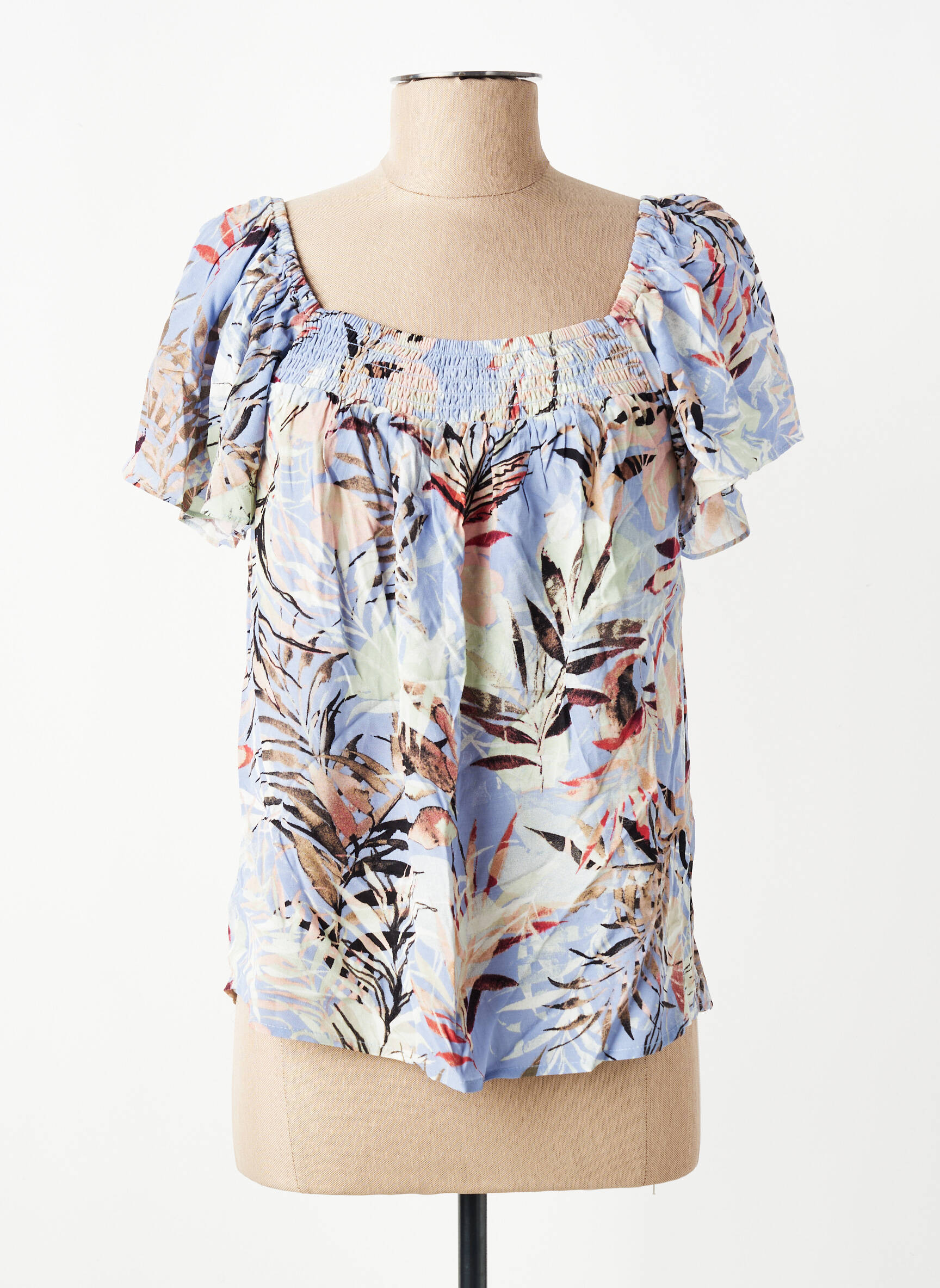 Top bleu GARCIA femme