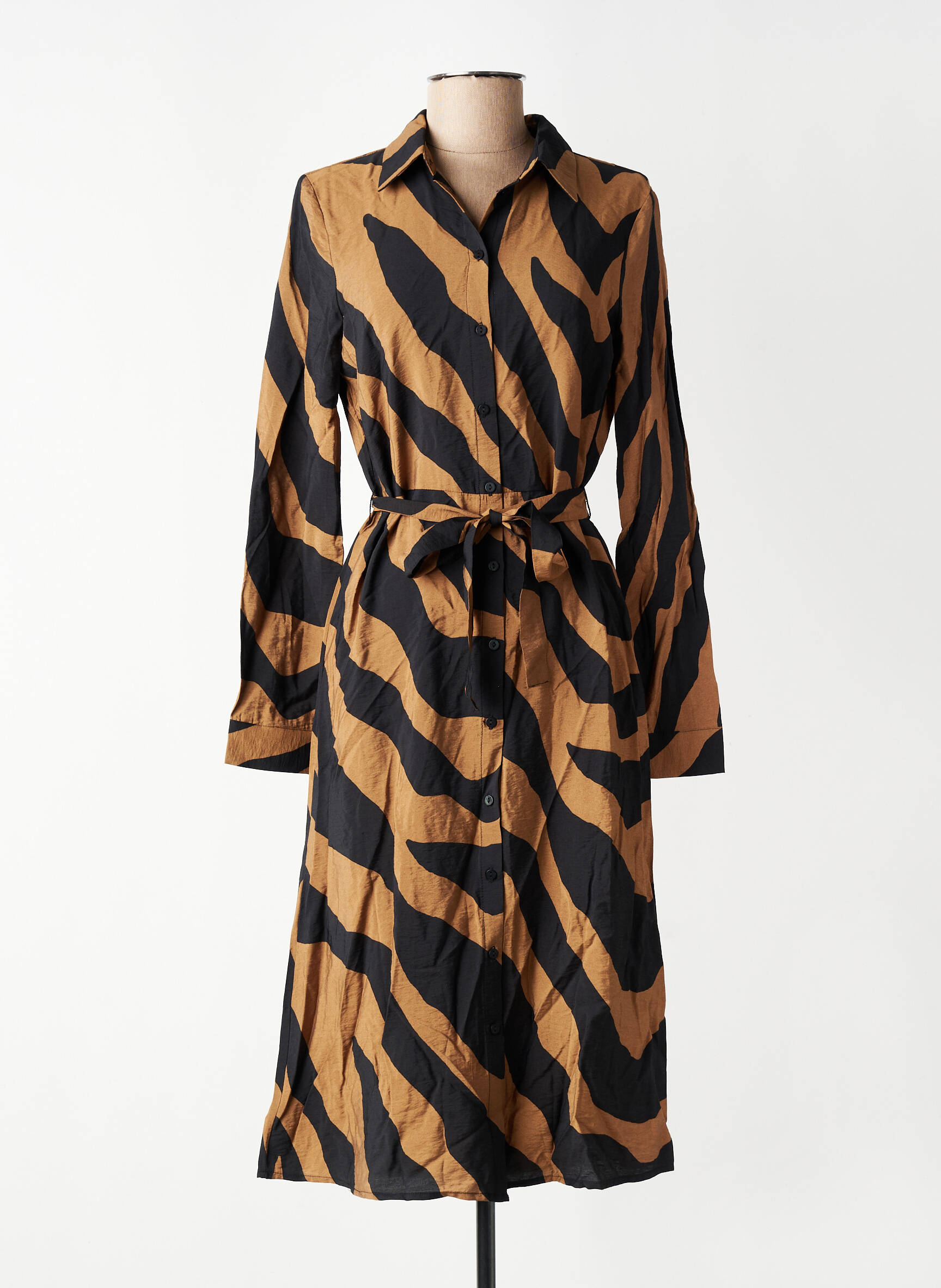 Robe longue marron VILA femme