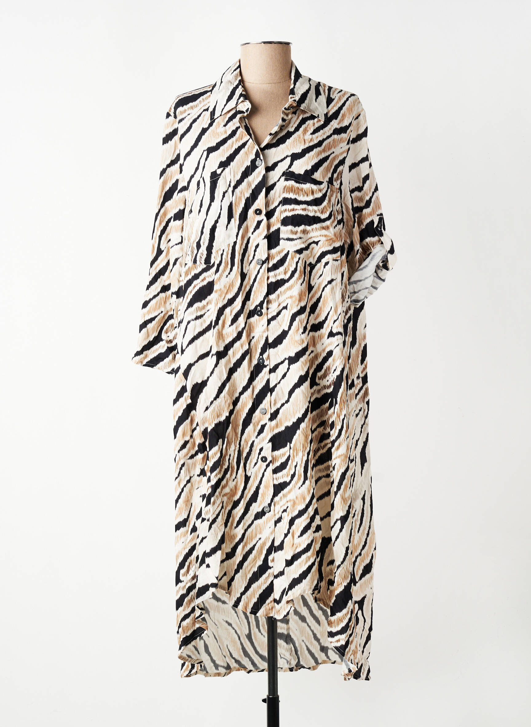 Robe longue beige PLEASE femme