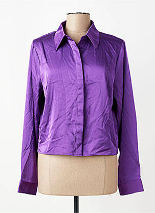 Chemisier manches longues manches longues violet ONLY femme