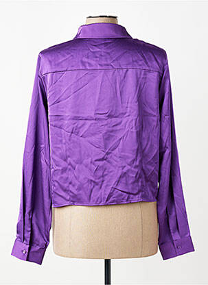 Chemisier manches longues manches longues violet ONLY femme
