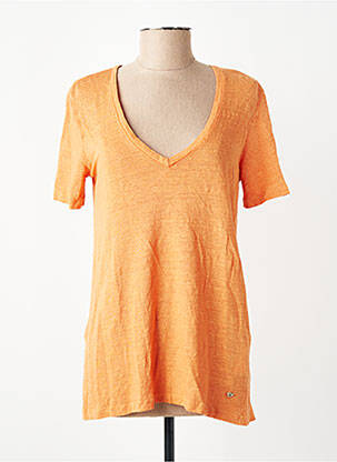 T-shirt orange PLEASE femme