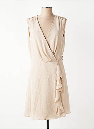 Robe courte beige MORGAN femme