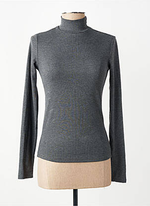 T-shirt gris MANGO femme
