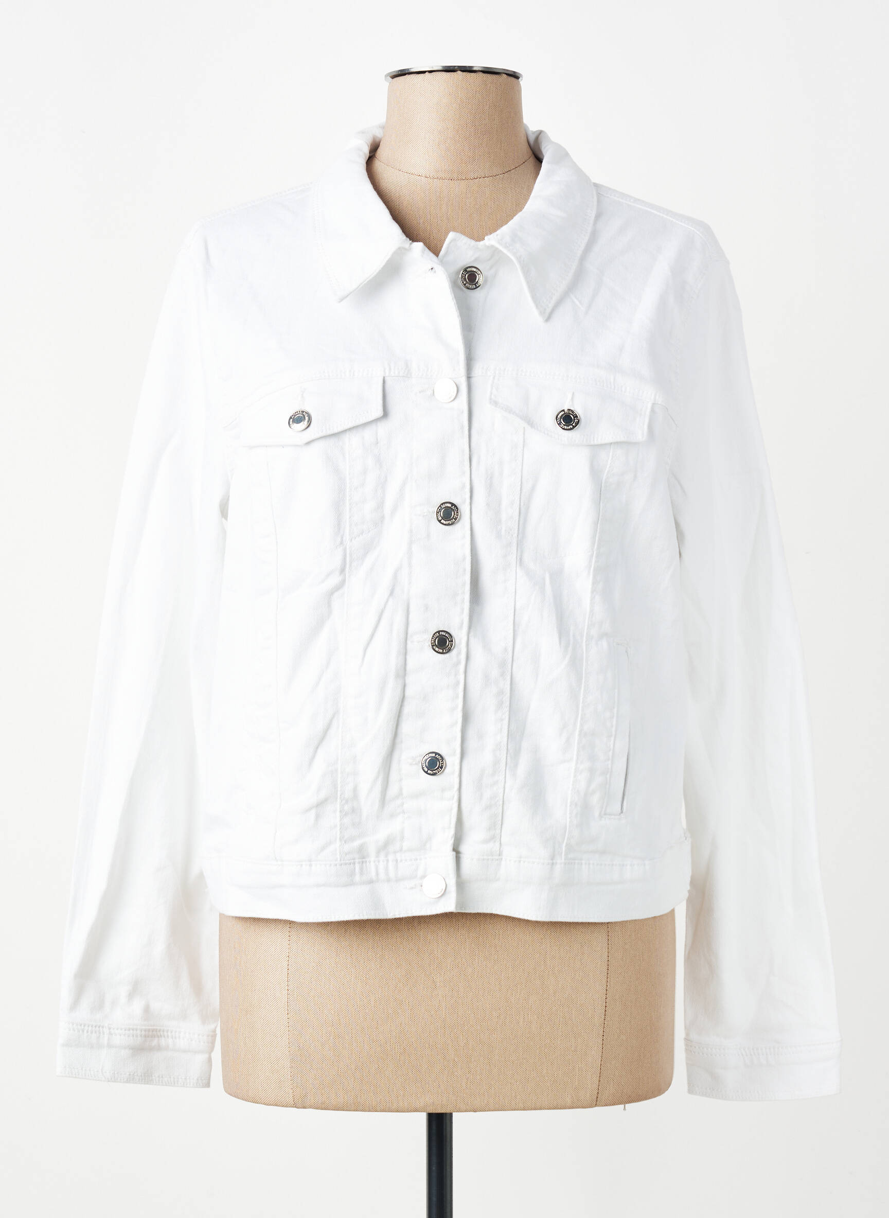 Veste en jean manches longues blanc VERO MODA femme