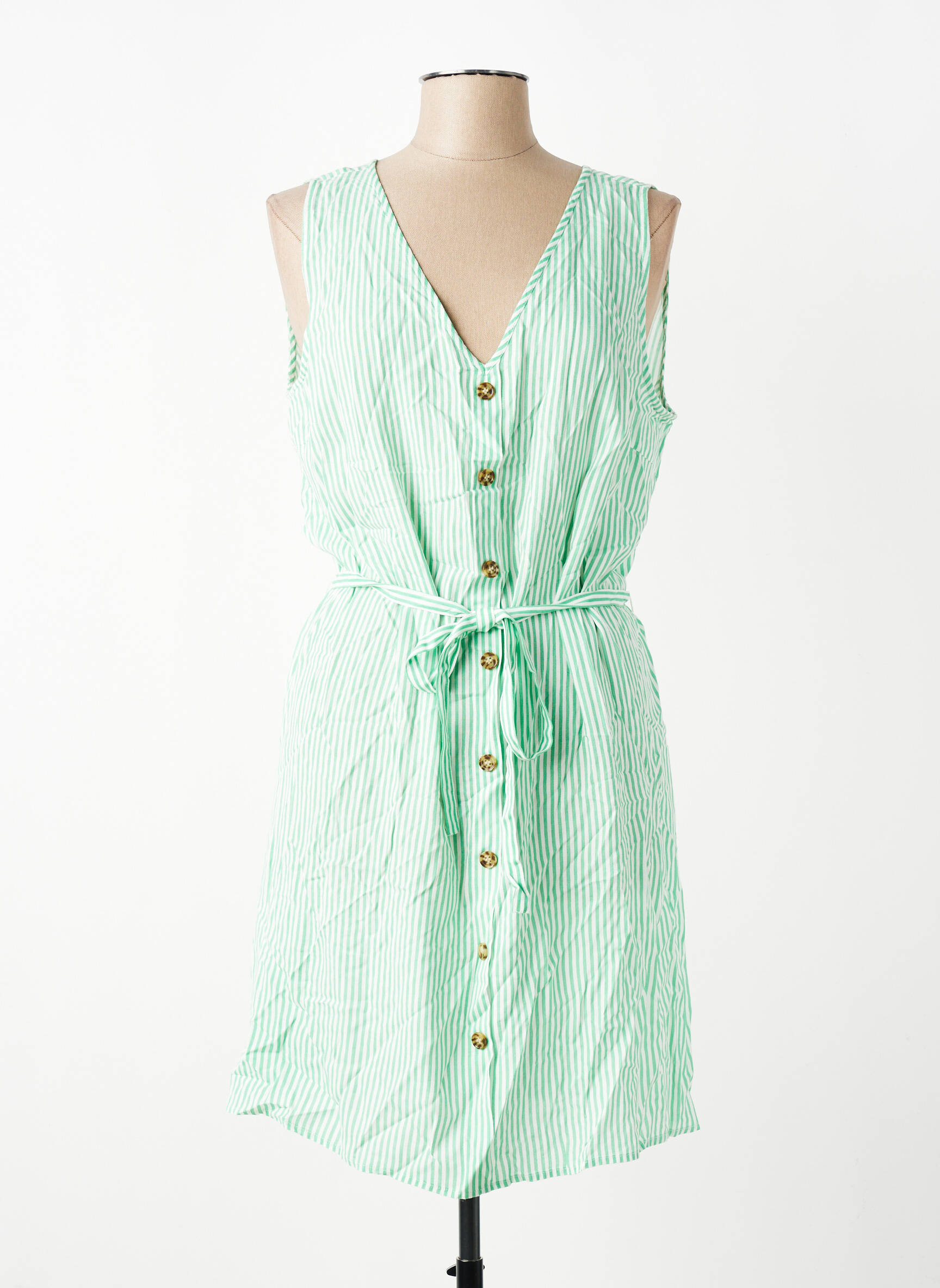 Robe courte sans manche sans manche vert VERO MODA femme