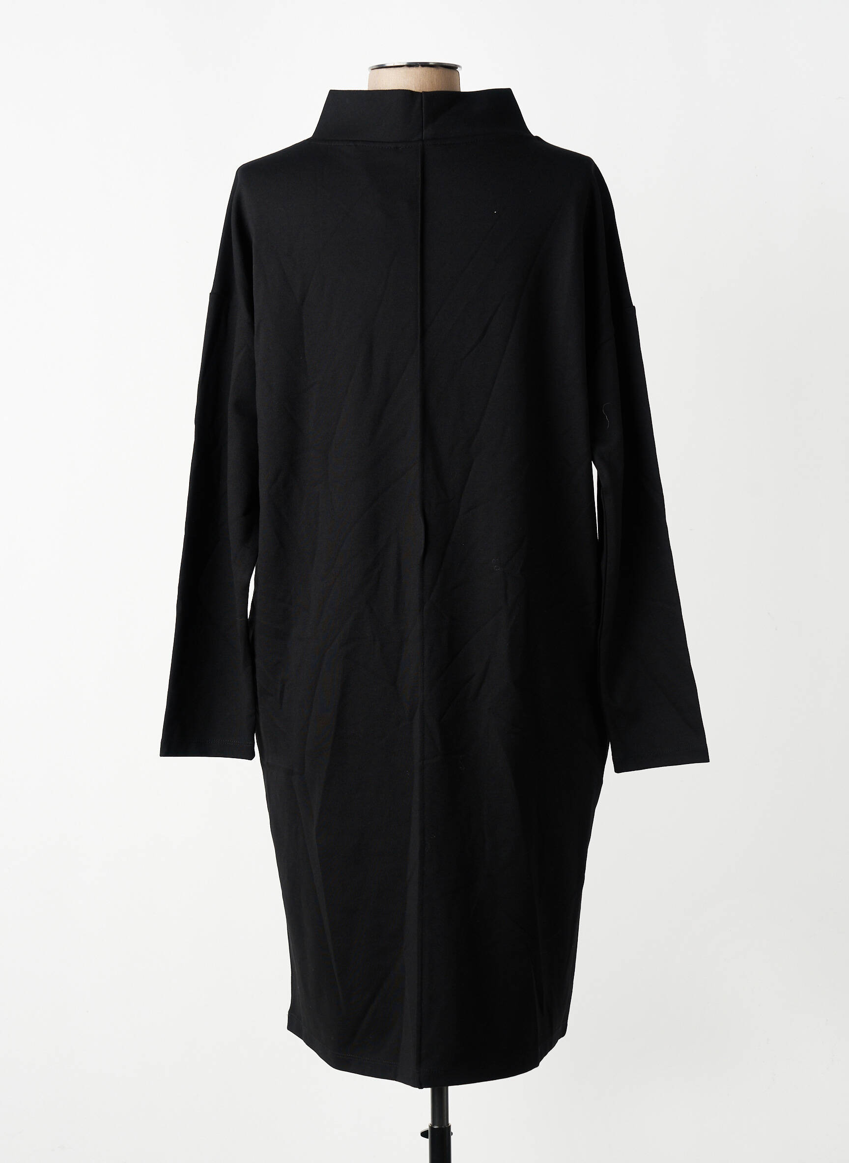 Robe mi-longue noir OPUS femme