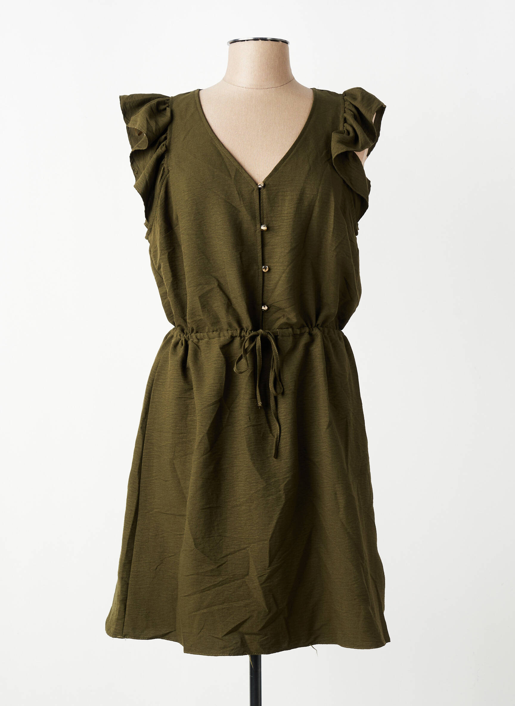Robe courte vert NAF NAF femme