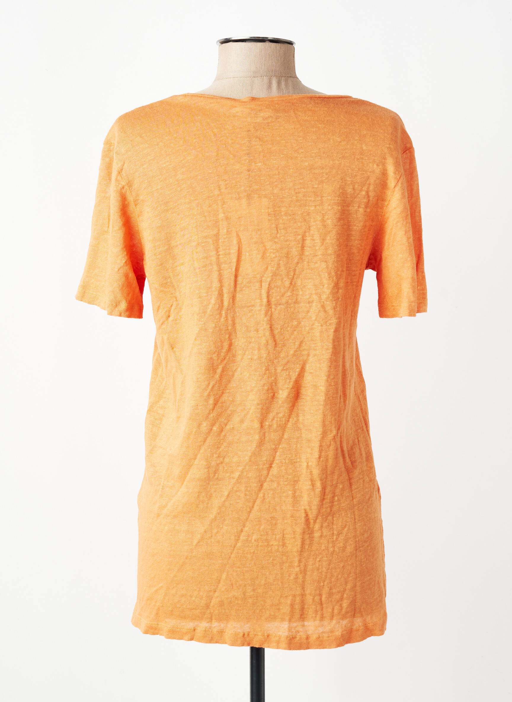 T-shirt orange PLEASE femme