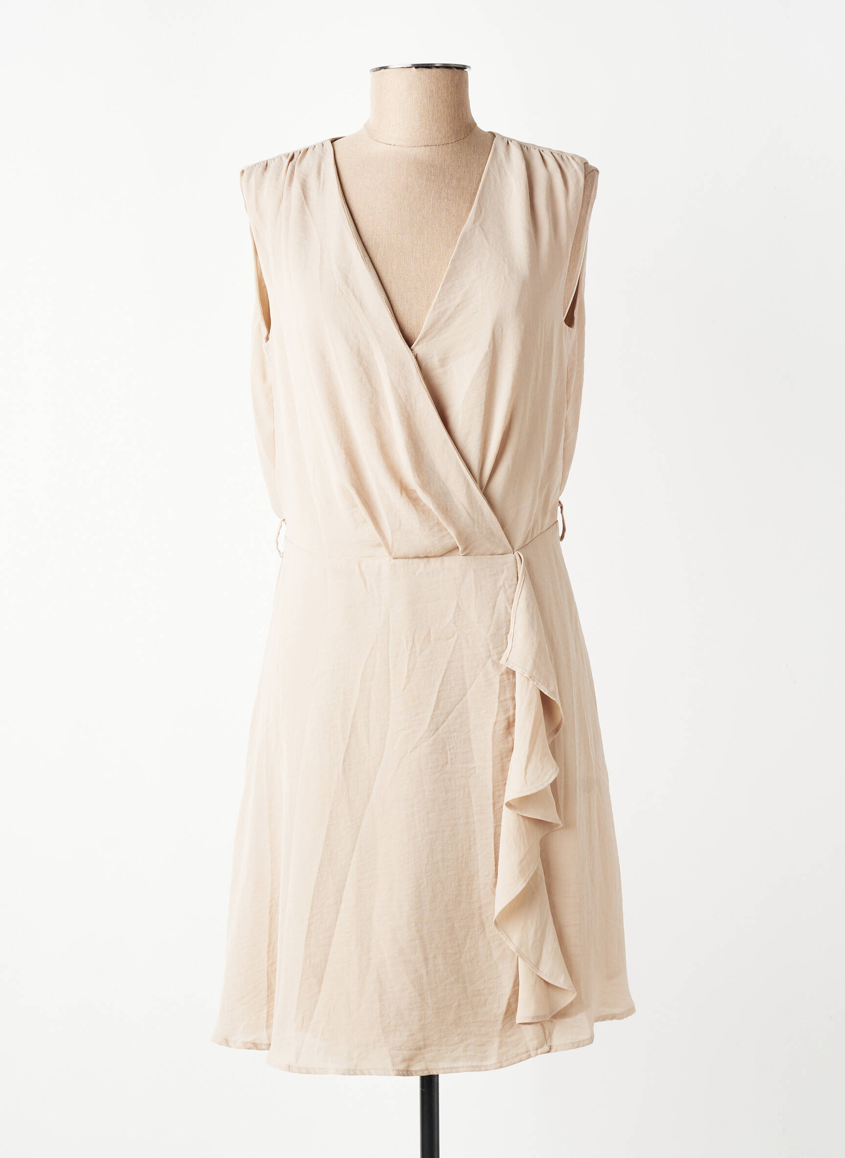 Robe courte beige MORGAN femme