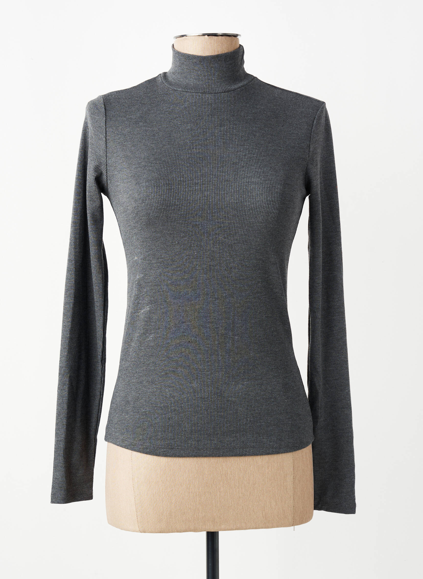 T-shirt gris MANGO femme