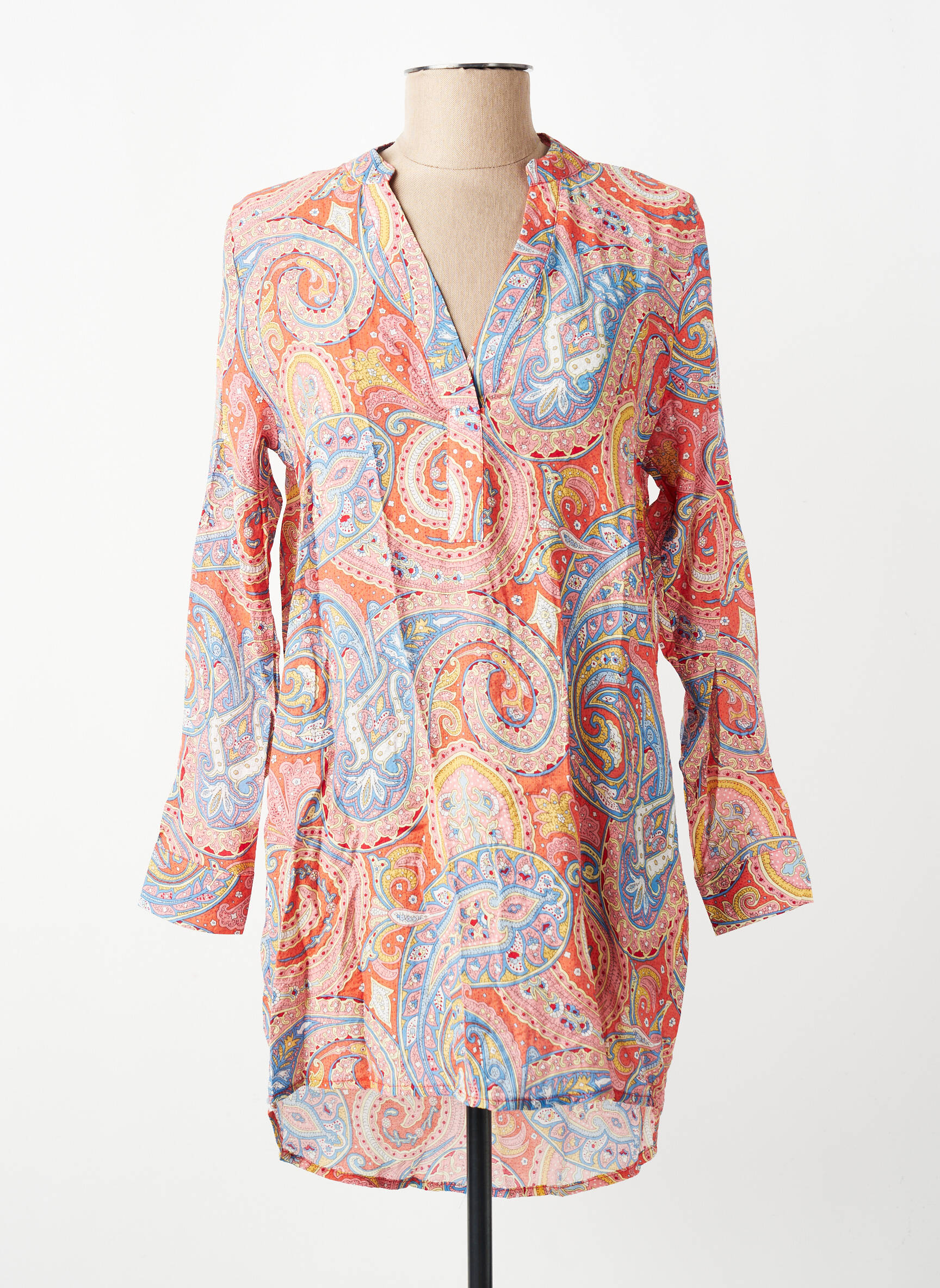 Tunique manches longues orange MOLLY BRACKEN femme