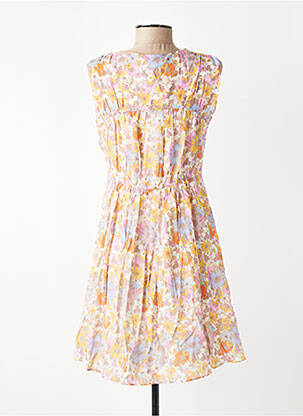 Robe courte rose MANGO femme