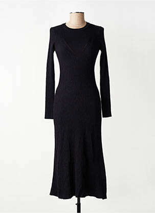 Robe pull noir MANGO femme