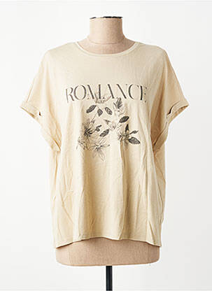 T-shirt marron MANGO femme