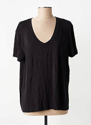 T-shirt noir MANGO femme
