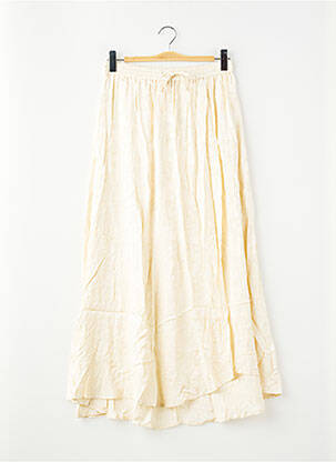 Jupe mi-longue beige NÜ femme
