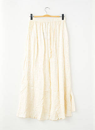 Jupe mi-longue beige NÜ femme