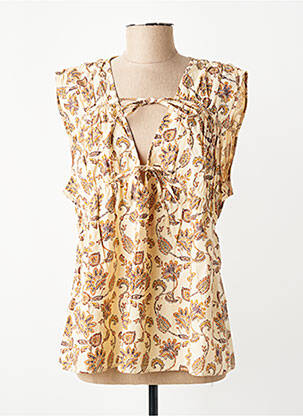 Blouse beige MANGO femme
