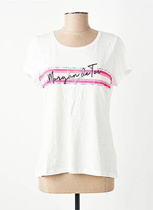 T-shirt blanc MORGAN femme