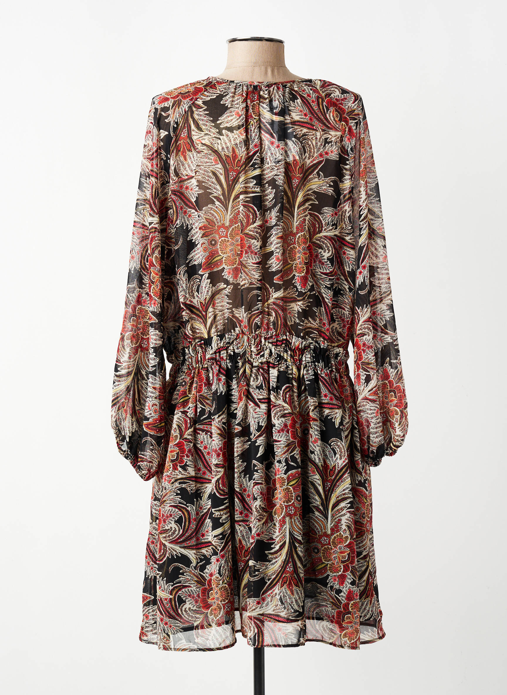 Robe mi-longue noir MANGO femme