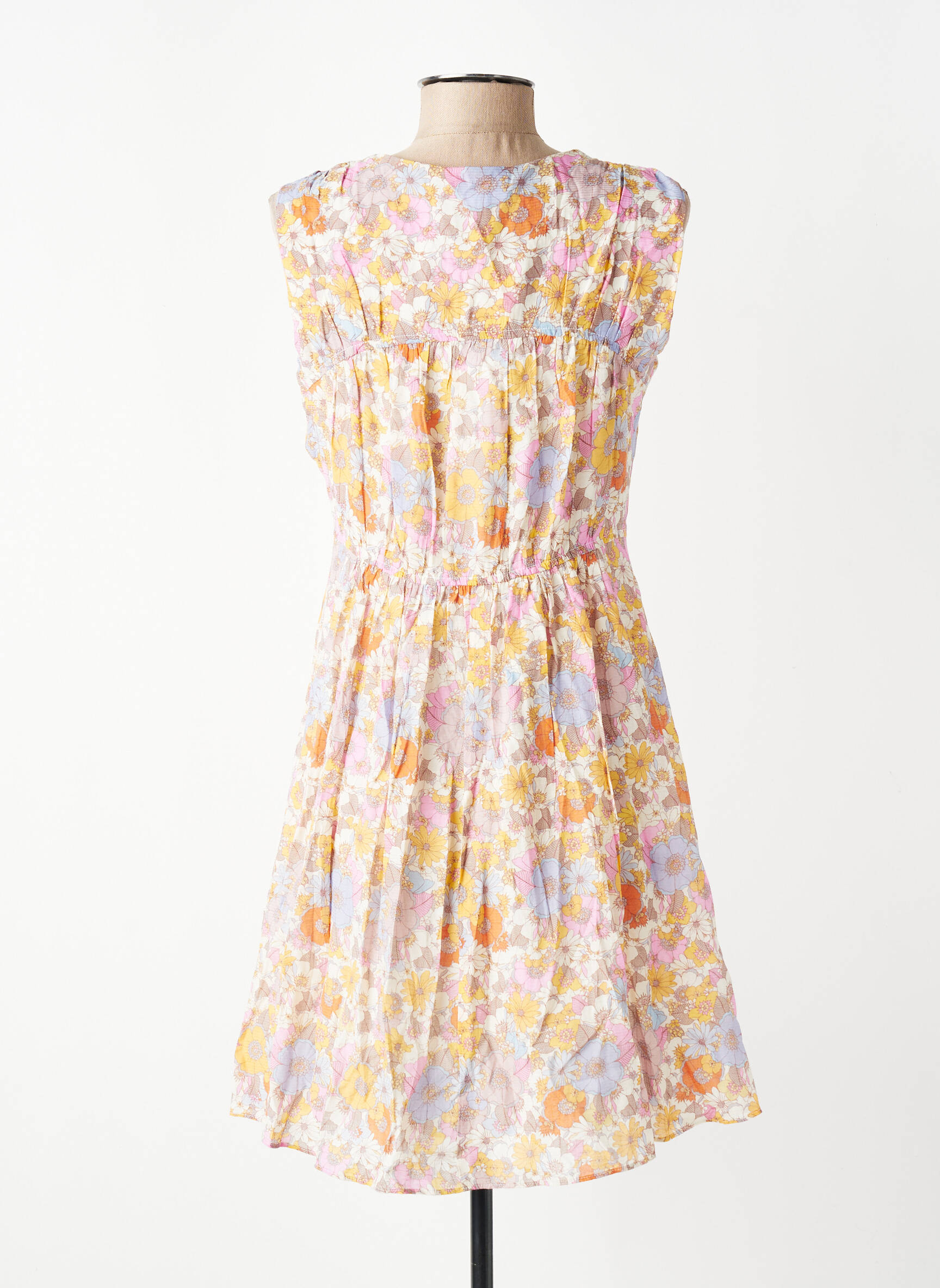 Robe courte rose MANGO femme