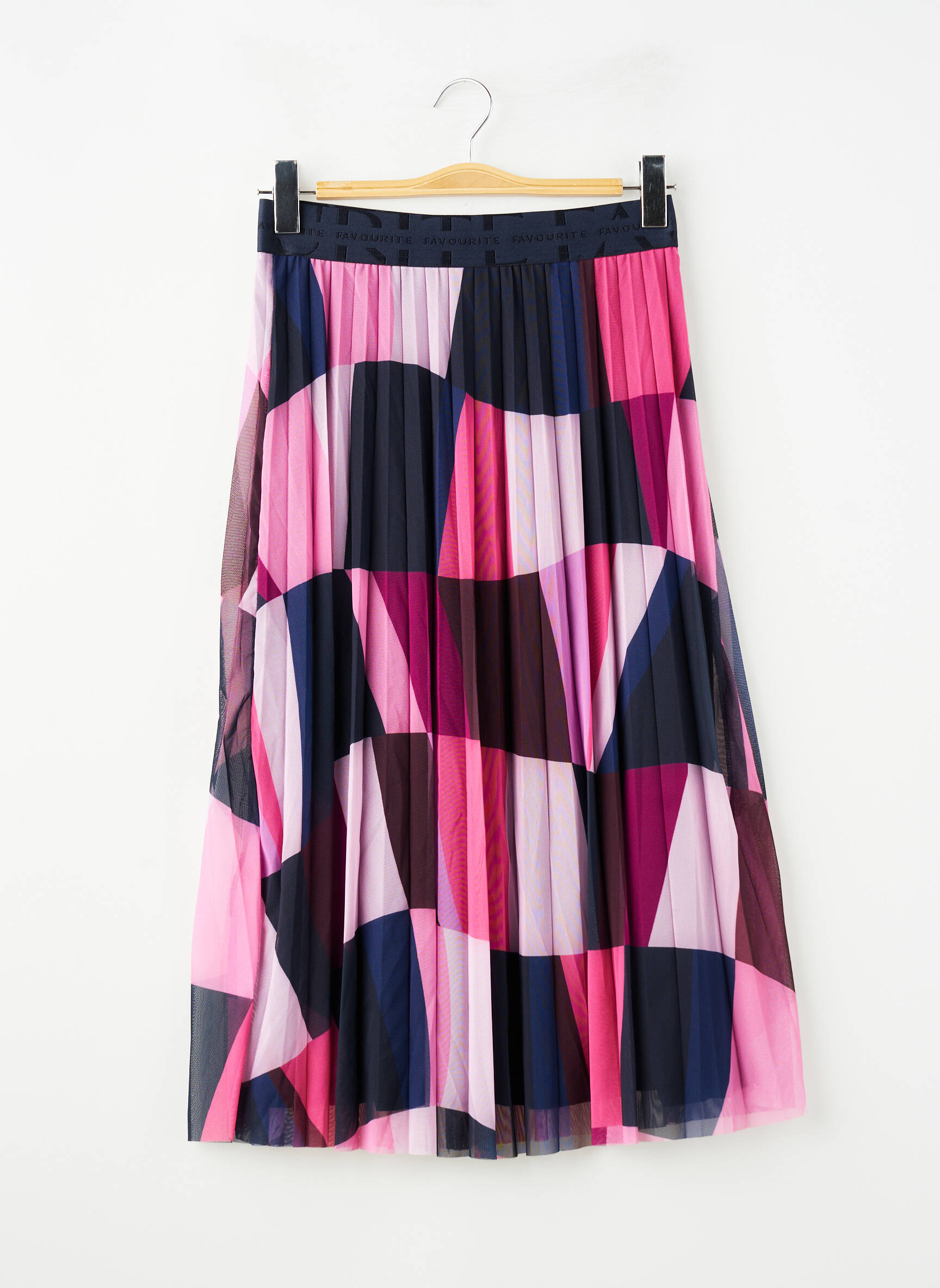 Jupe mi-longue rose STREET ONE femme