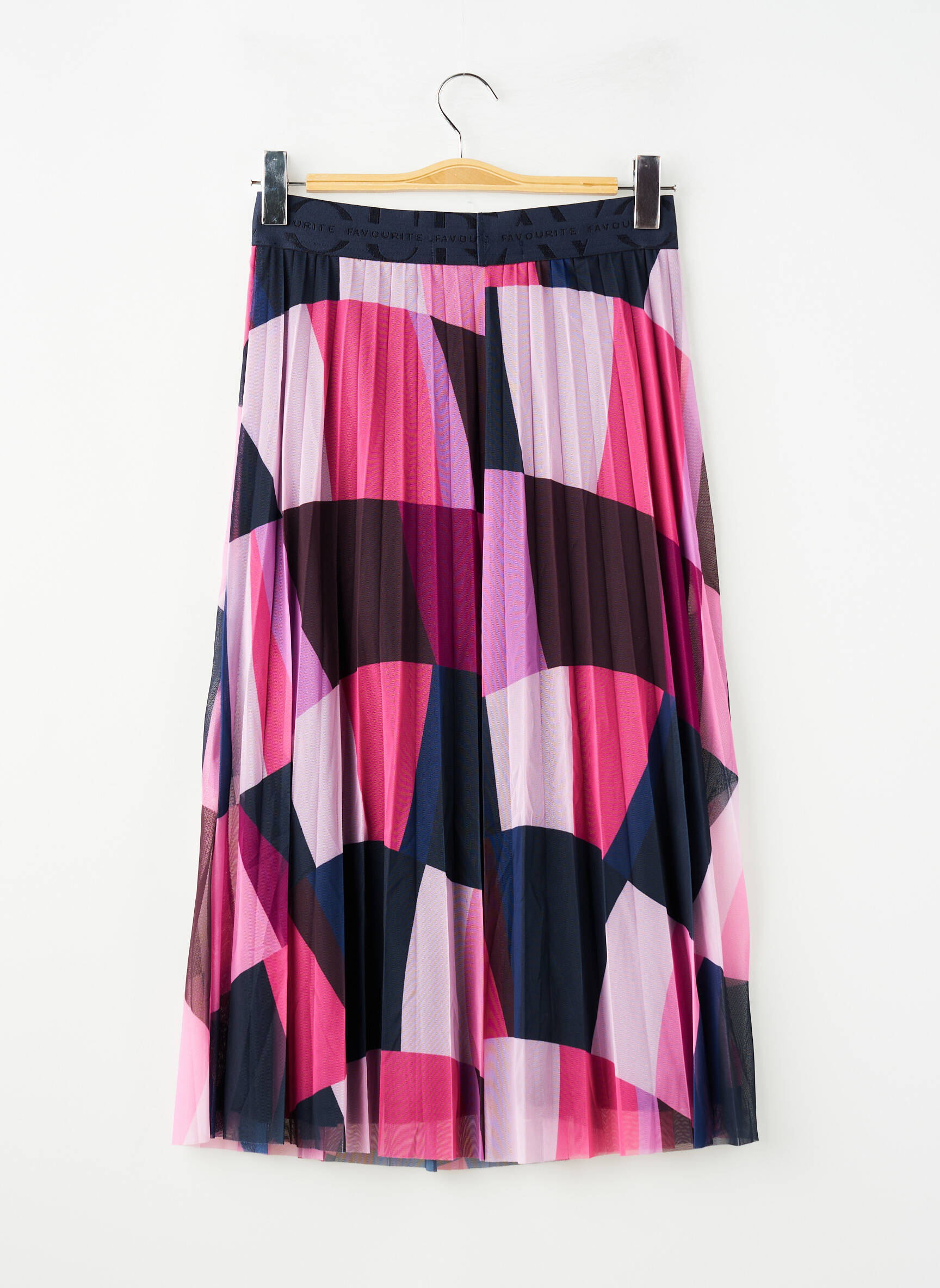 Jupe mi-longue rose STREET ONE femme
