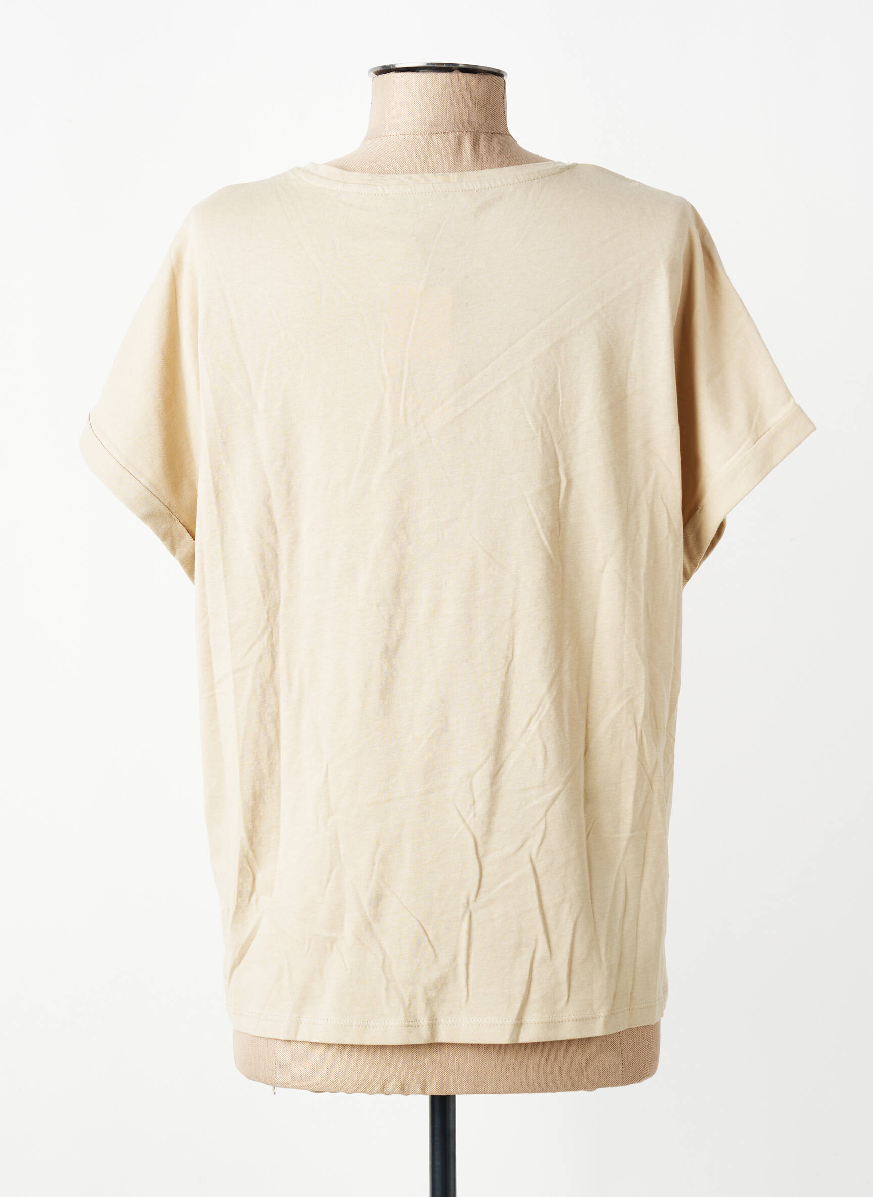 T-shirt marron MANGO femme