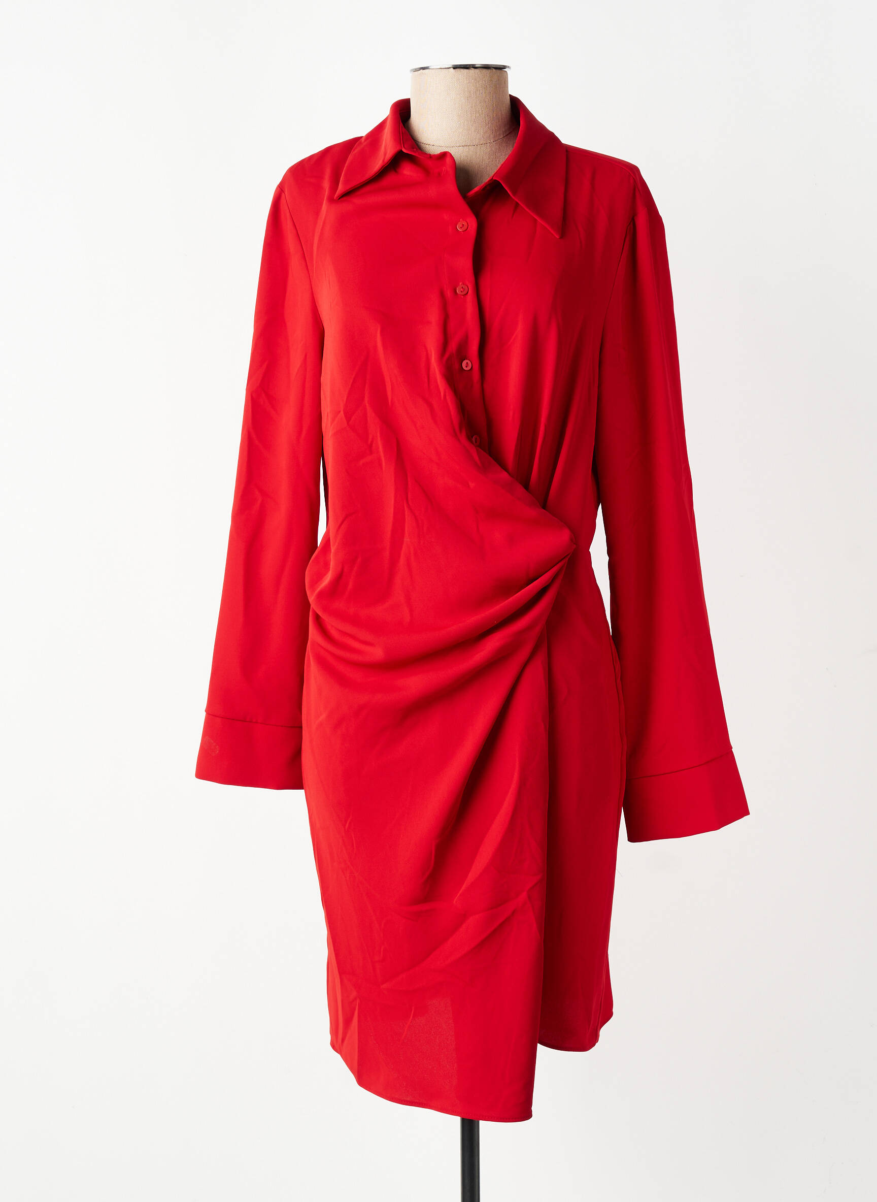 Robe courte rouge MANGO femme