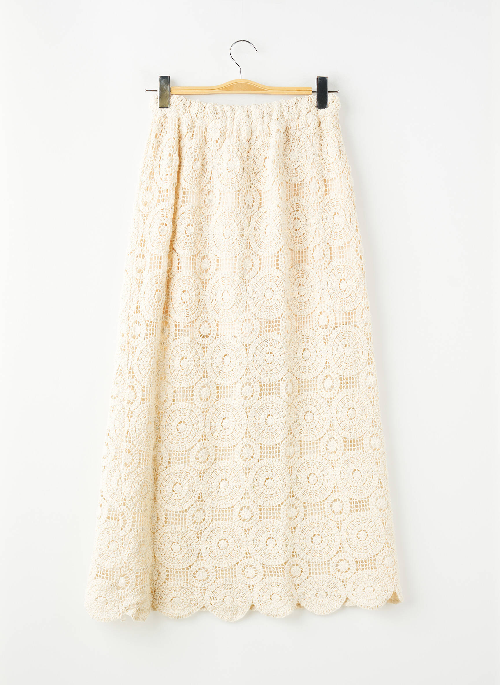 Jupe longue beige TERRA DI SIENA femme