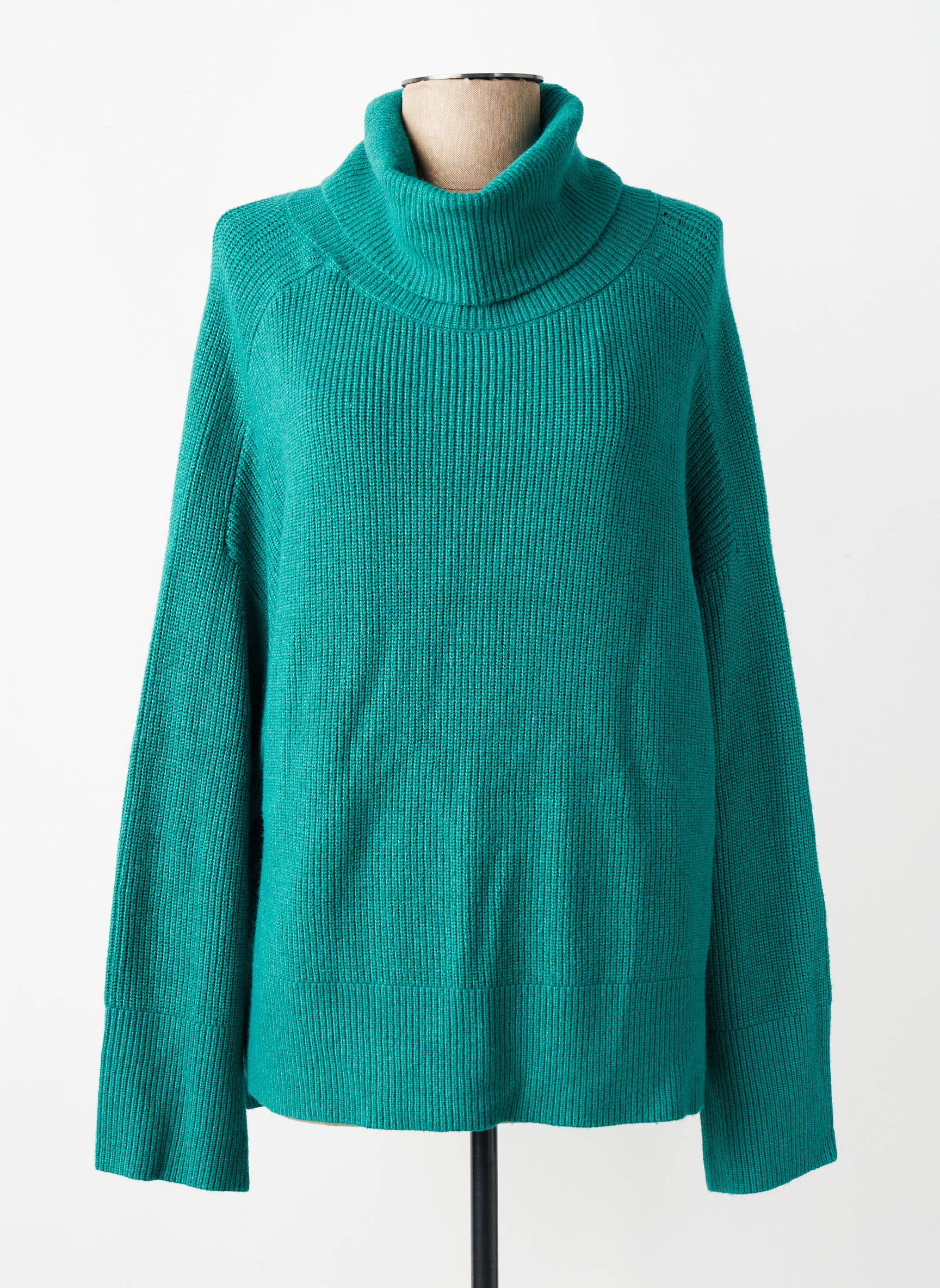 Pull col roulé vert TOM TAILOR femme