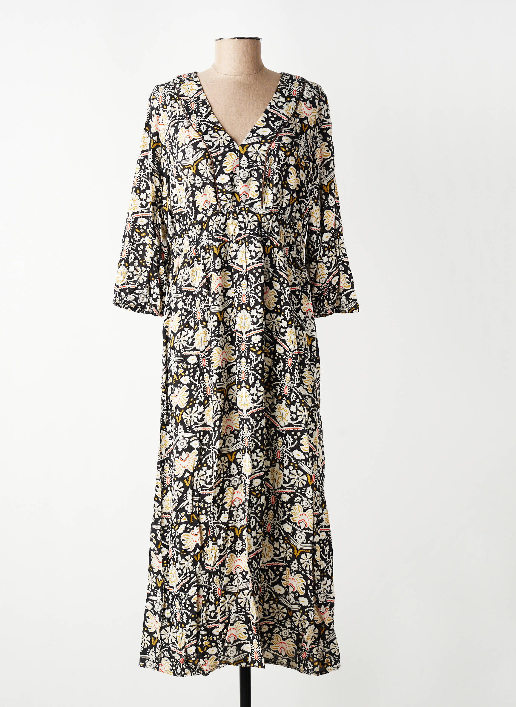 Robe longue noir GARCIA femme