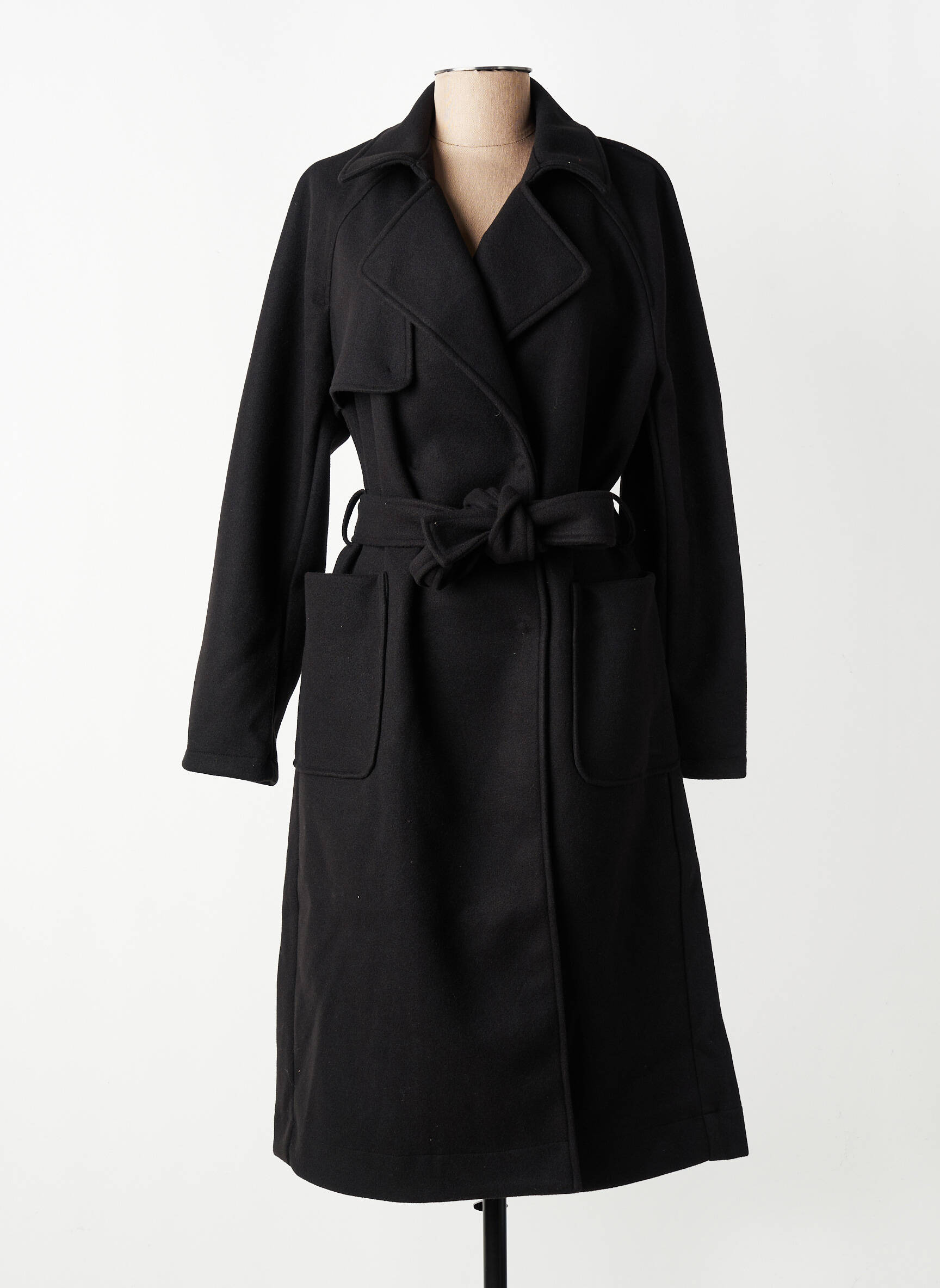 Manteau long noir MEXX femme