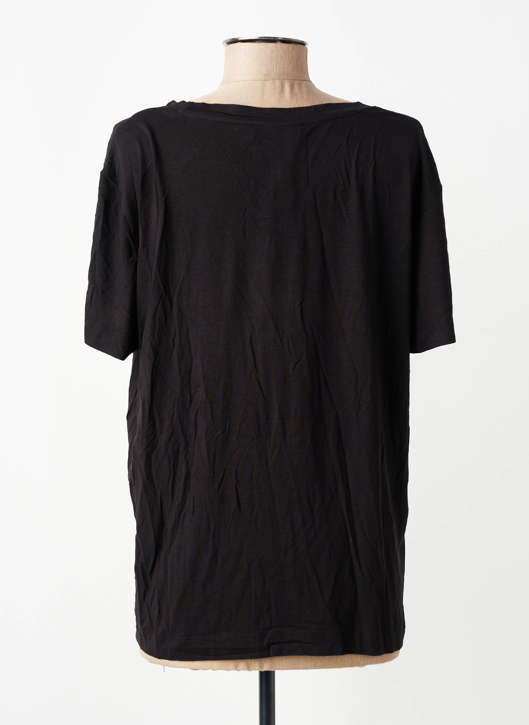 T-shirt noir MANGO femme