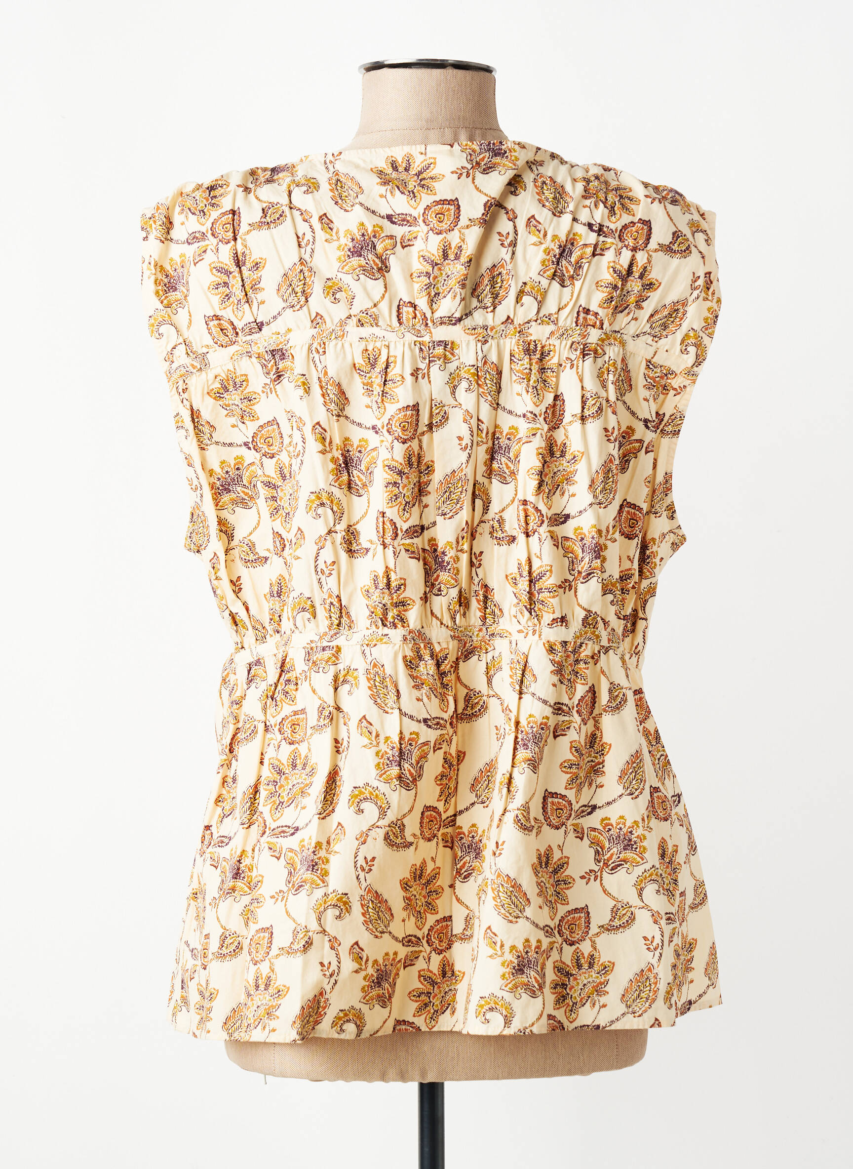 Blouse beige MANGO femme