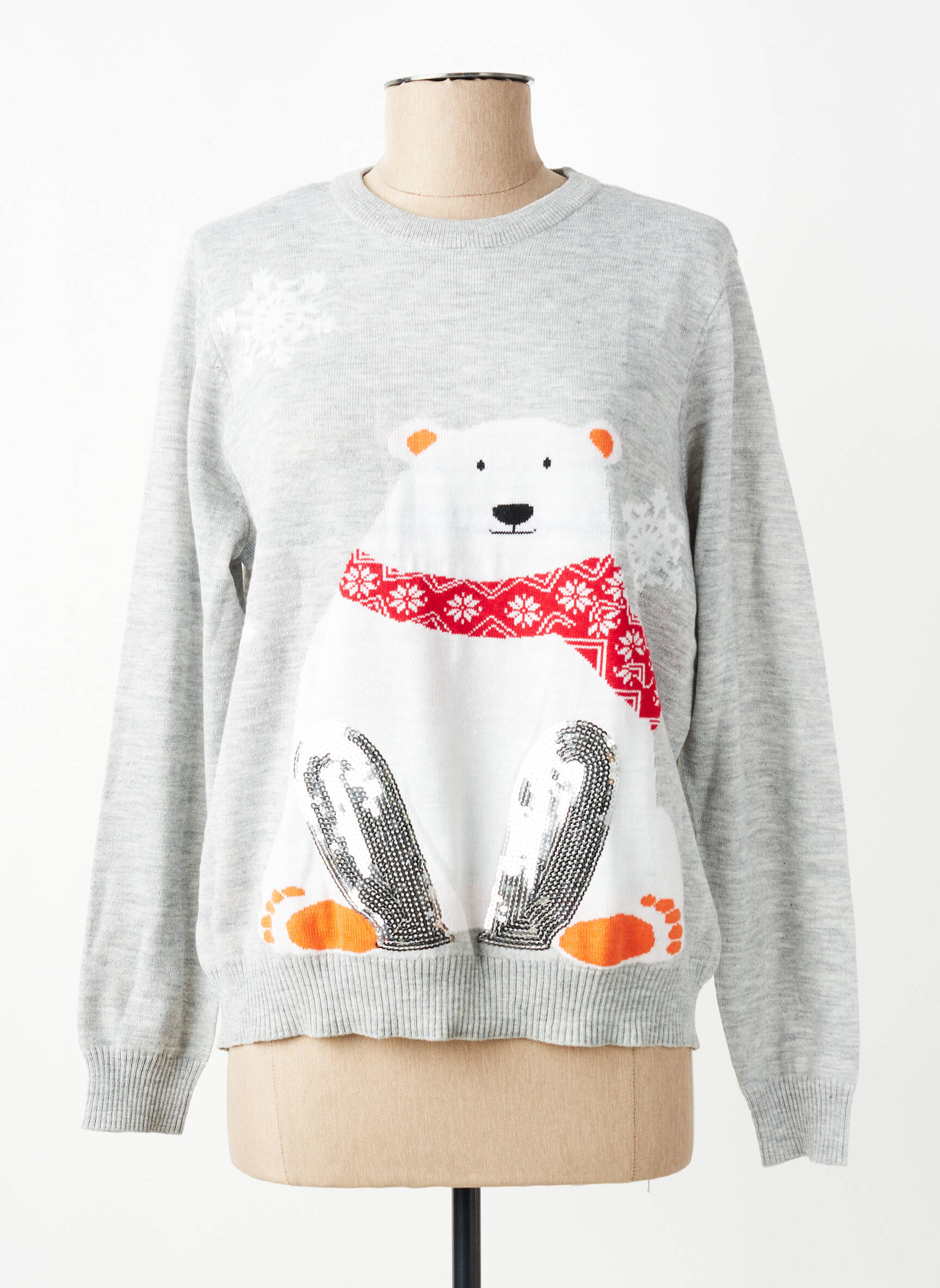 Pull gris ONLY femme