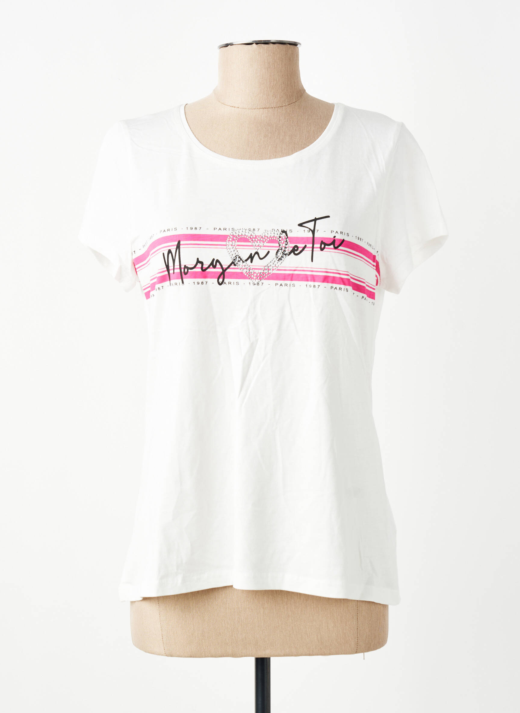 T-shirt blanc MORGAN femme