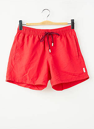 Short de bain rouge BRUCE & BUTLER  homme