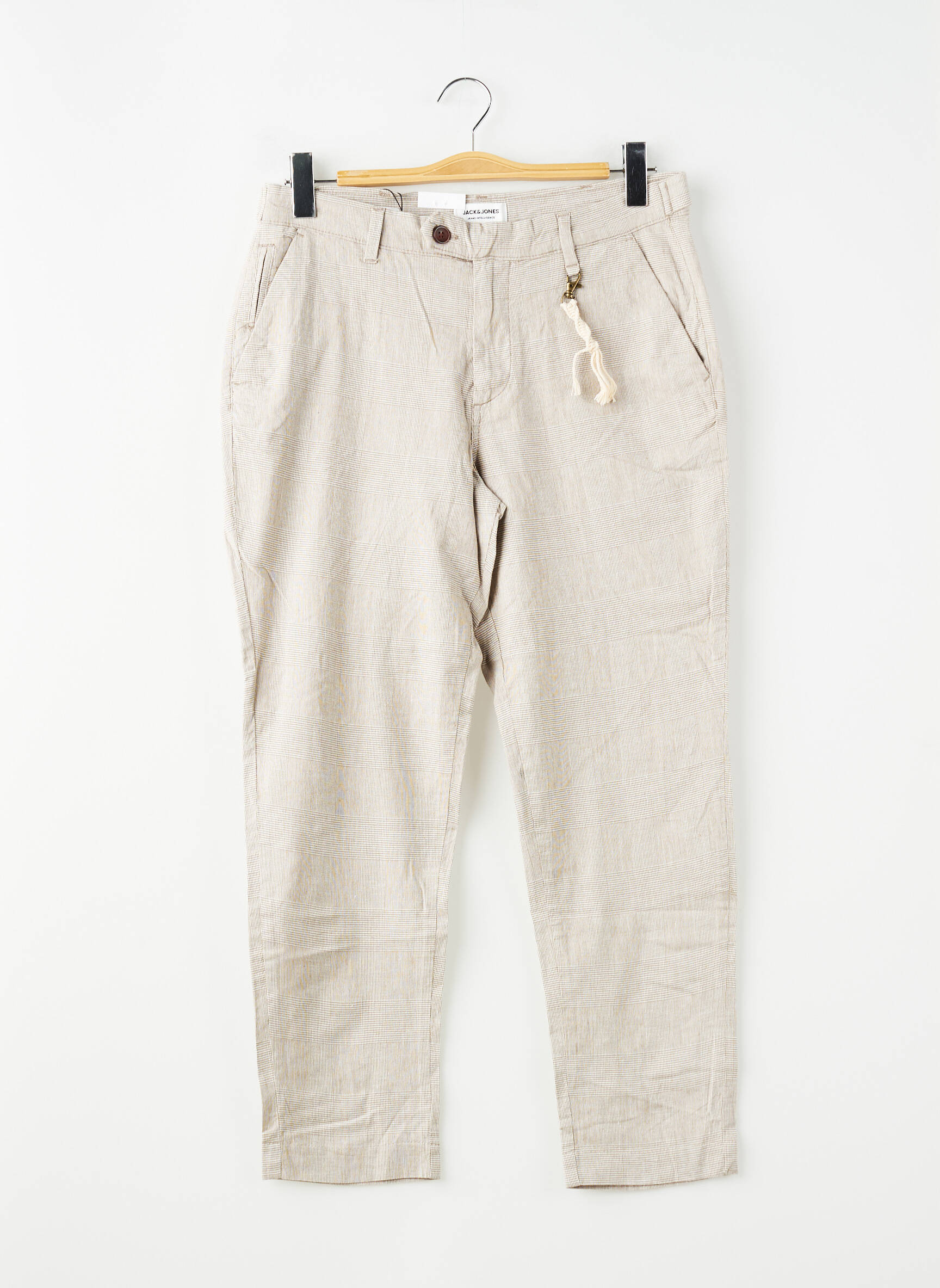 Pantalon droit beige JACK & JONES homme