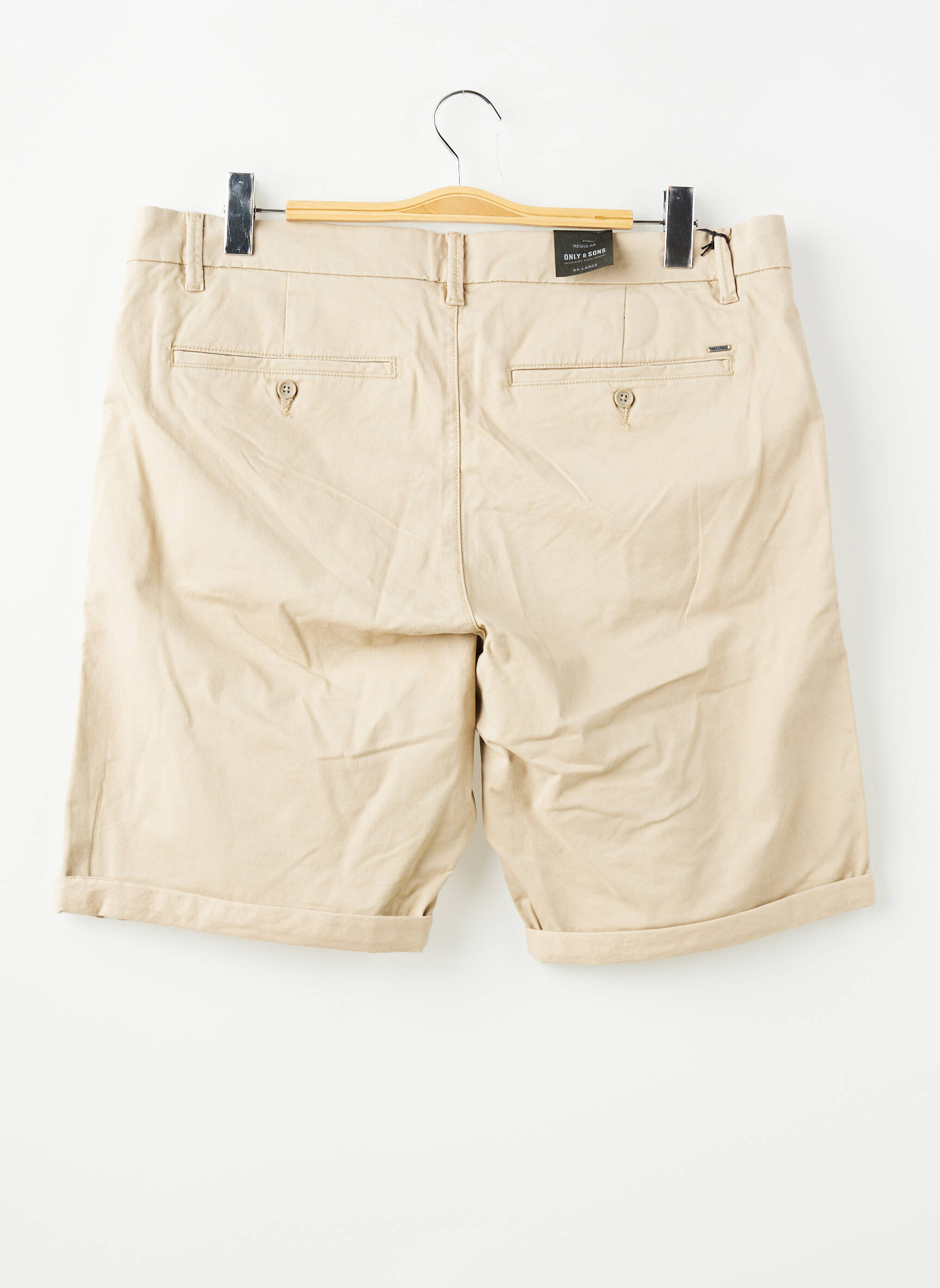 Bermuda coupe droite taupe ONLY&SONS homme
