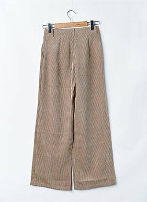 Pantalon droit taille haute taille haute marron JACQUELINE DE YONG femme