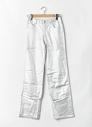 Pantalon droit argent LOAVIES femme