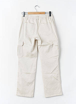 Pantalon cargo beige JACQUELINE DE YONG femme