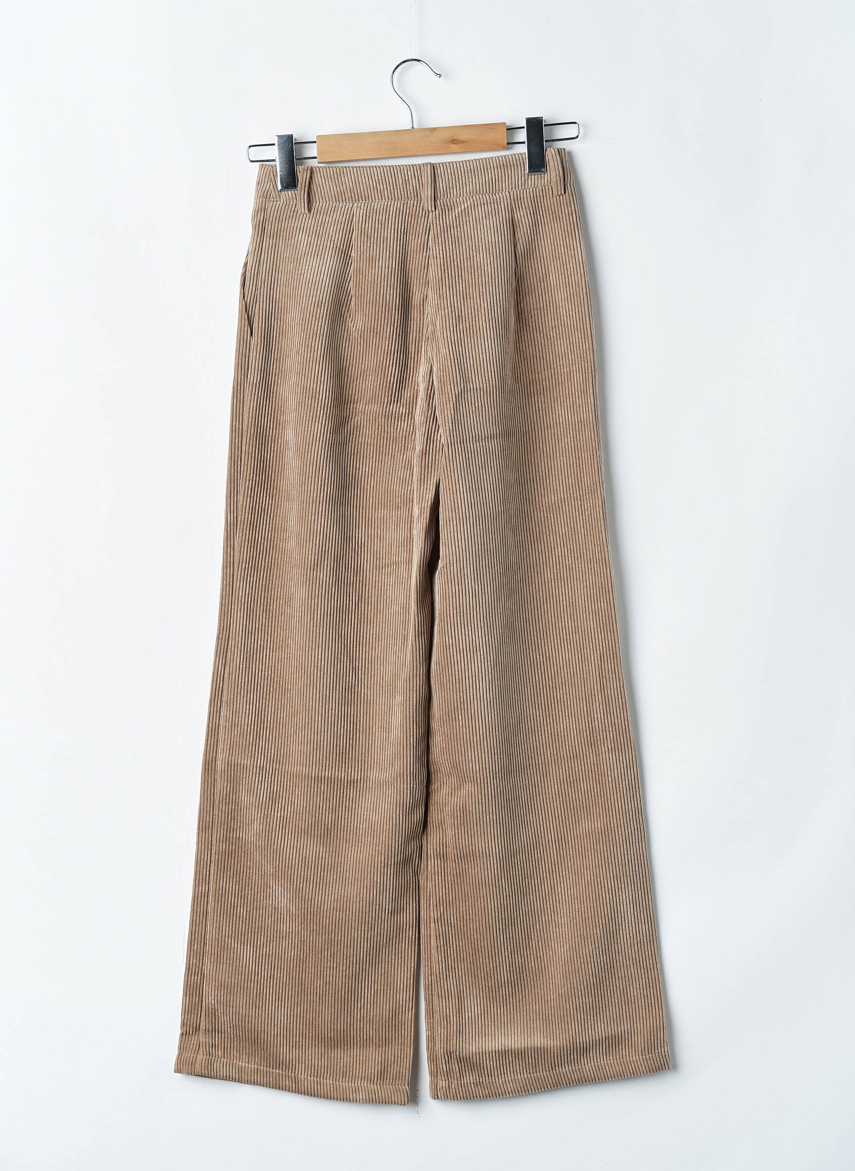 Pantalon droit taille haute taille haute marron JACQUELINE DE YONG femme