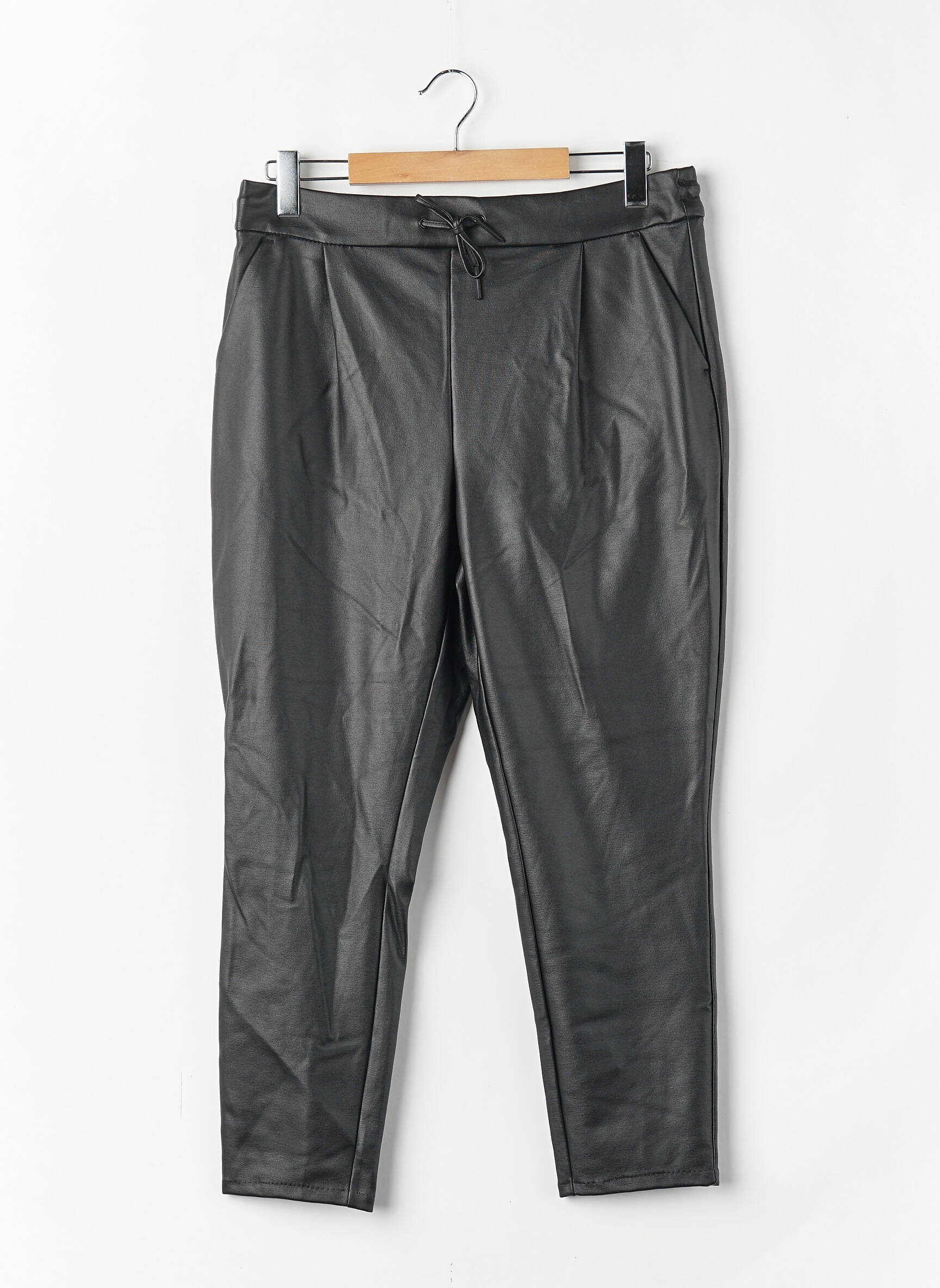 Pantalon slim noir VERO MODA femme