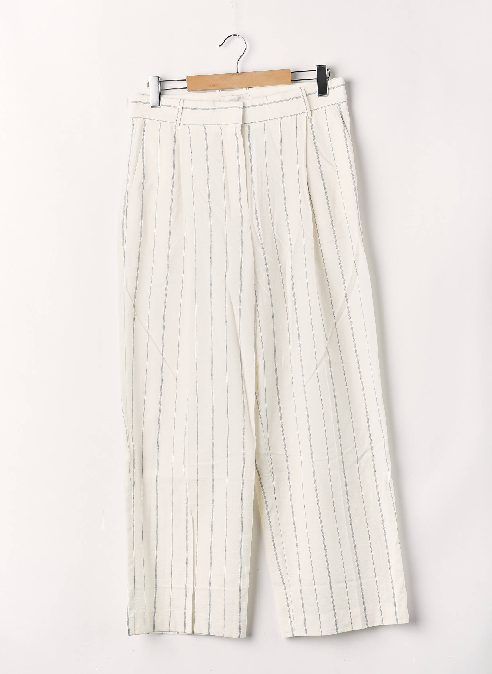 Pantalon droit blanc MANGO femme