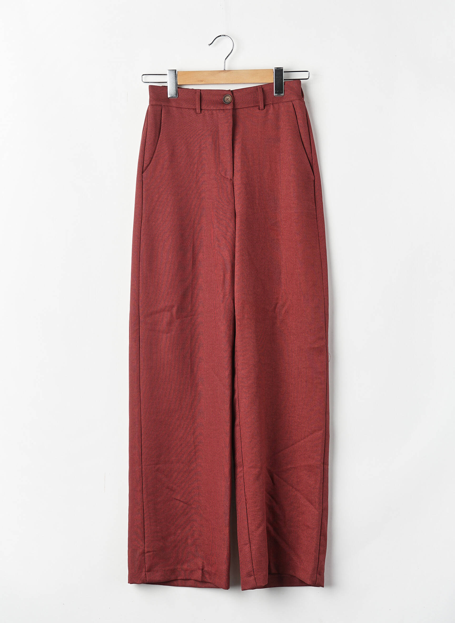 Pantalon droit rouge ASTRID BLACK LABEL femme